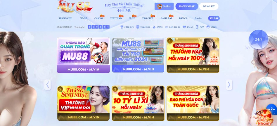 nhà cái mu88 tặng 100k